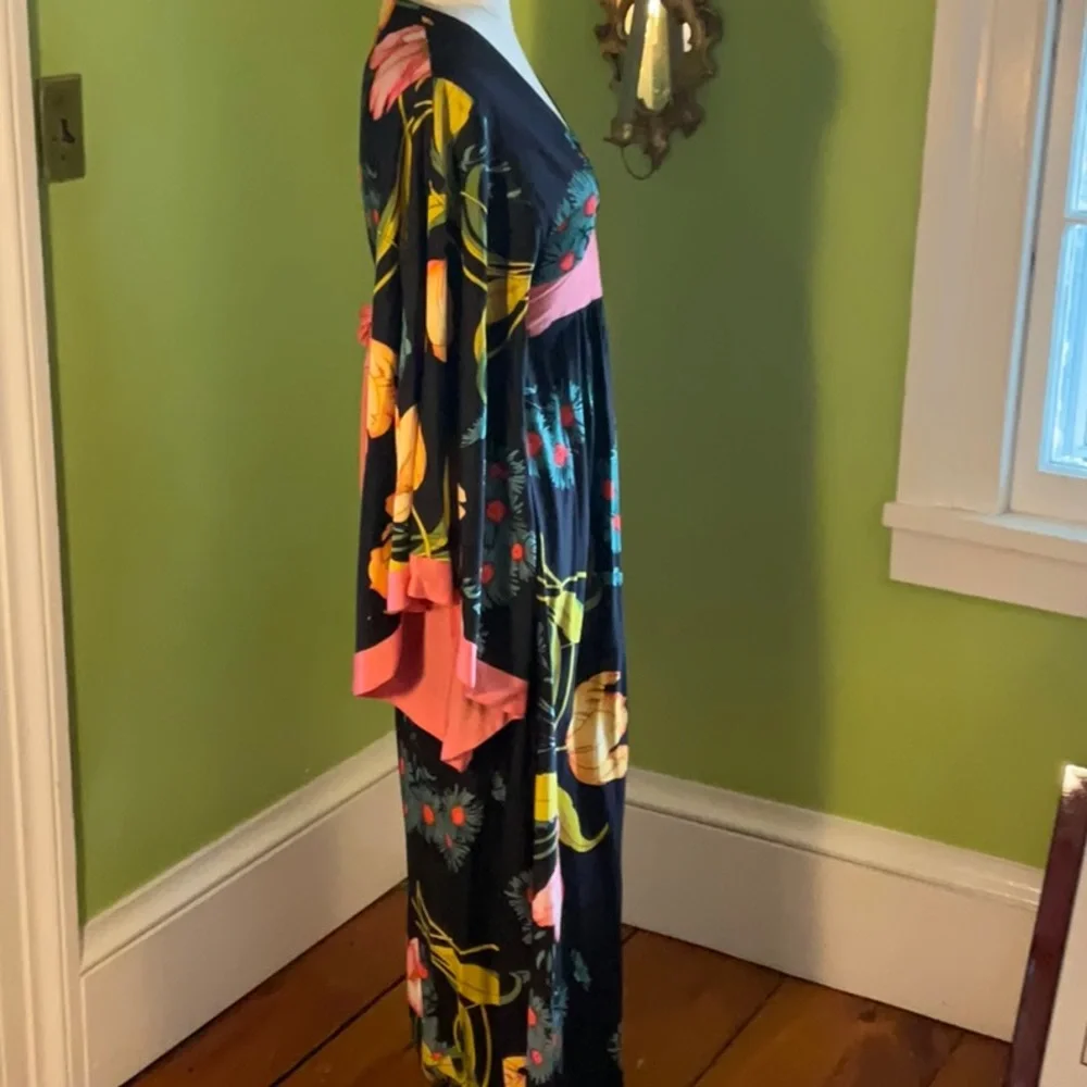 Vintage 70s angel sleeve maxi dress - Picture 4 of 7